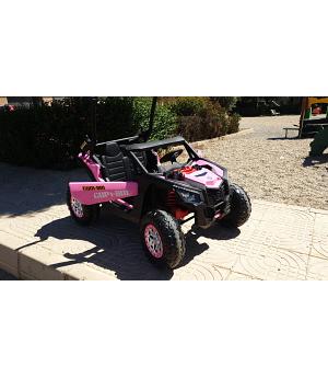 COCHE BUGGY CAN-AM 24V CON 4 MOTORES, MANDO RC, ROSA-PINK - LE9819  XB-2118